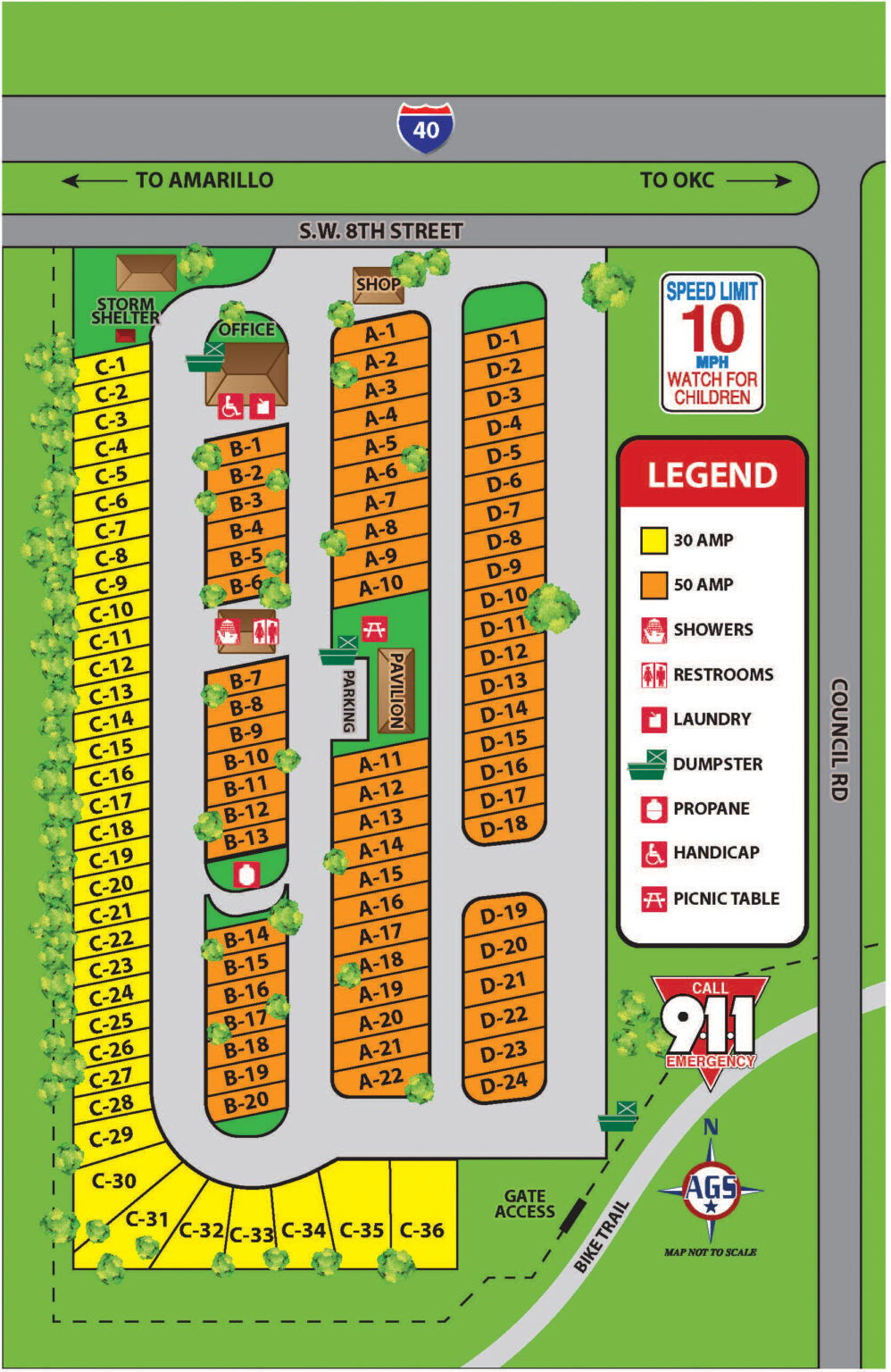 LongTerm RV Parking & Camping Site Oklahoma City, OK Council Road
